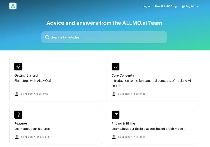 Help Center preview for Warm-Up documentation
