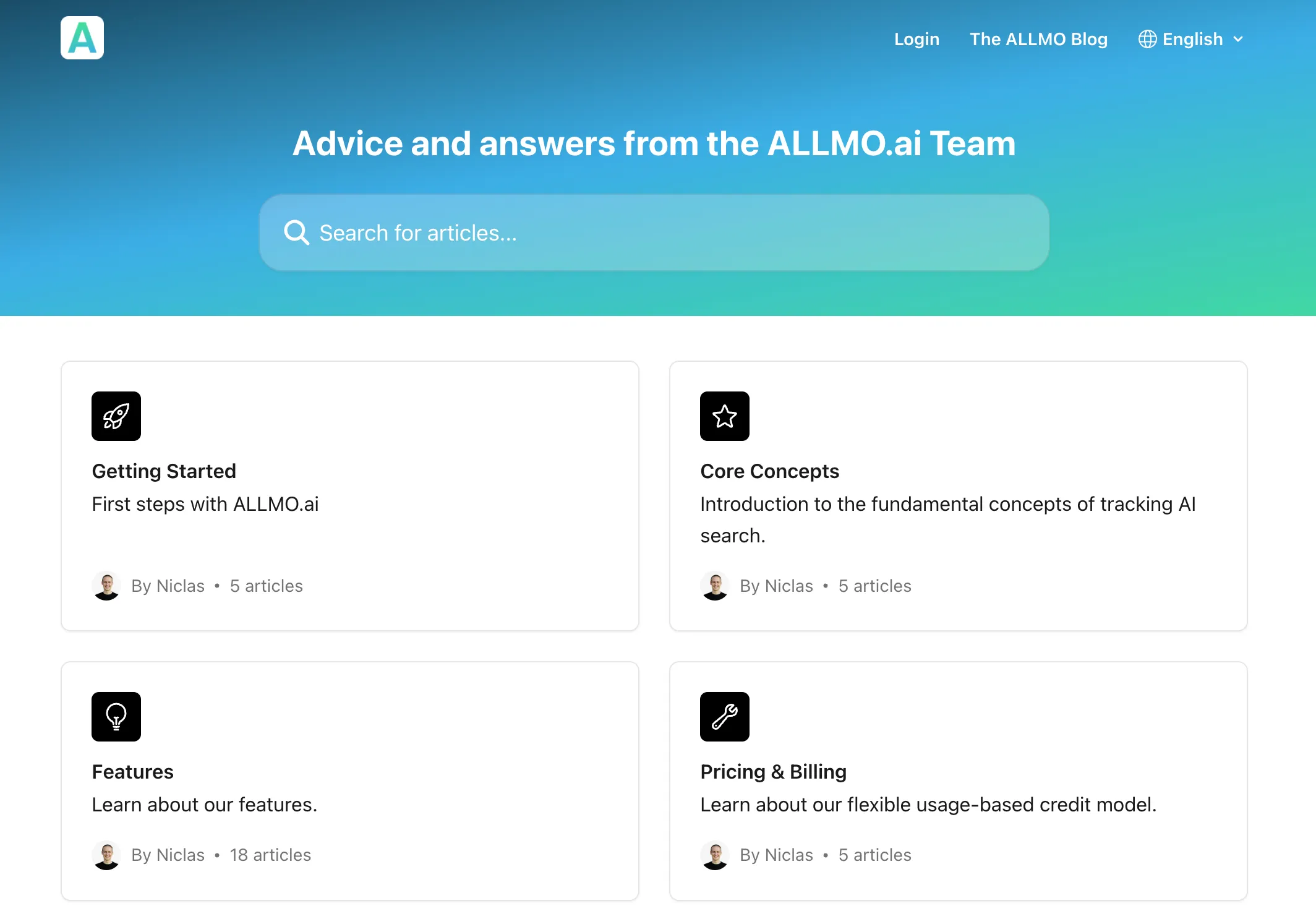 Help Center preview for AI Page Index documentation