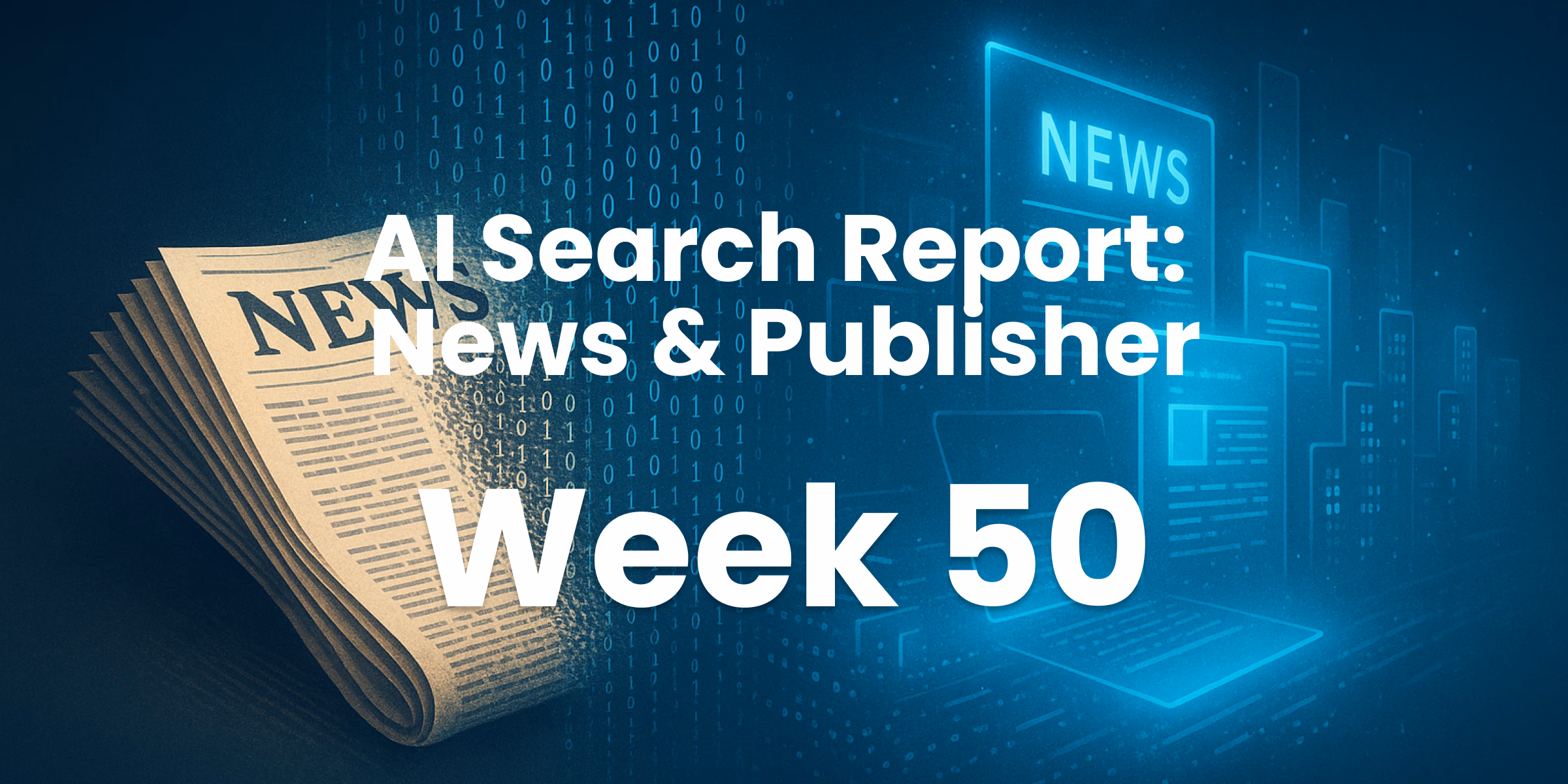 Al Search Weekly - Week 50 of 2025: Reuters further solidifying it's leading position, with Wikipedia on a slight decline