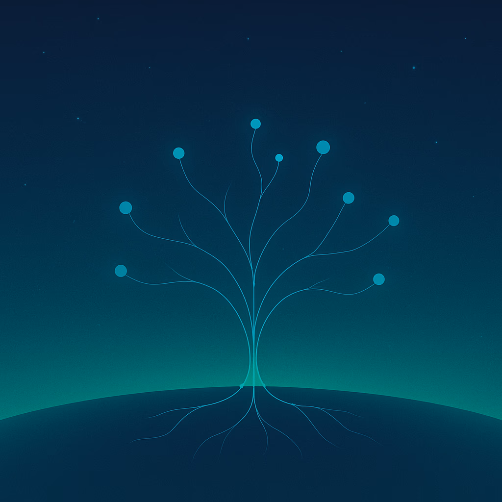A little tree growing a few branches.