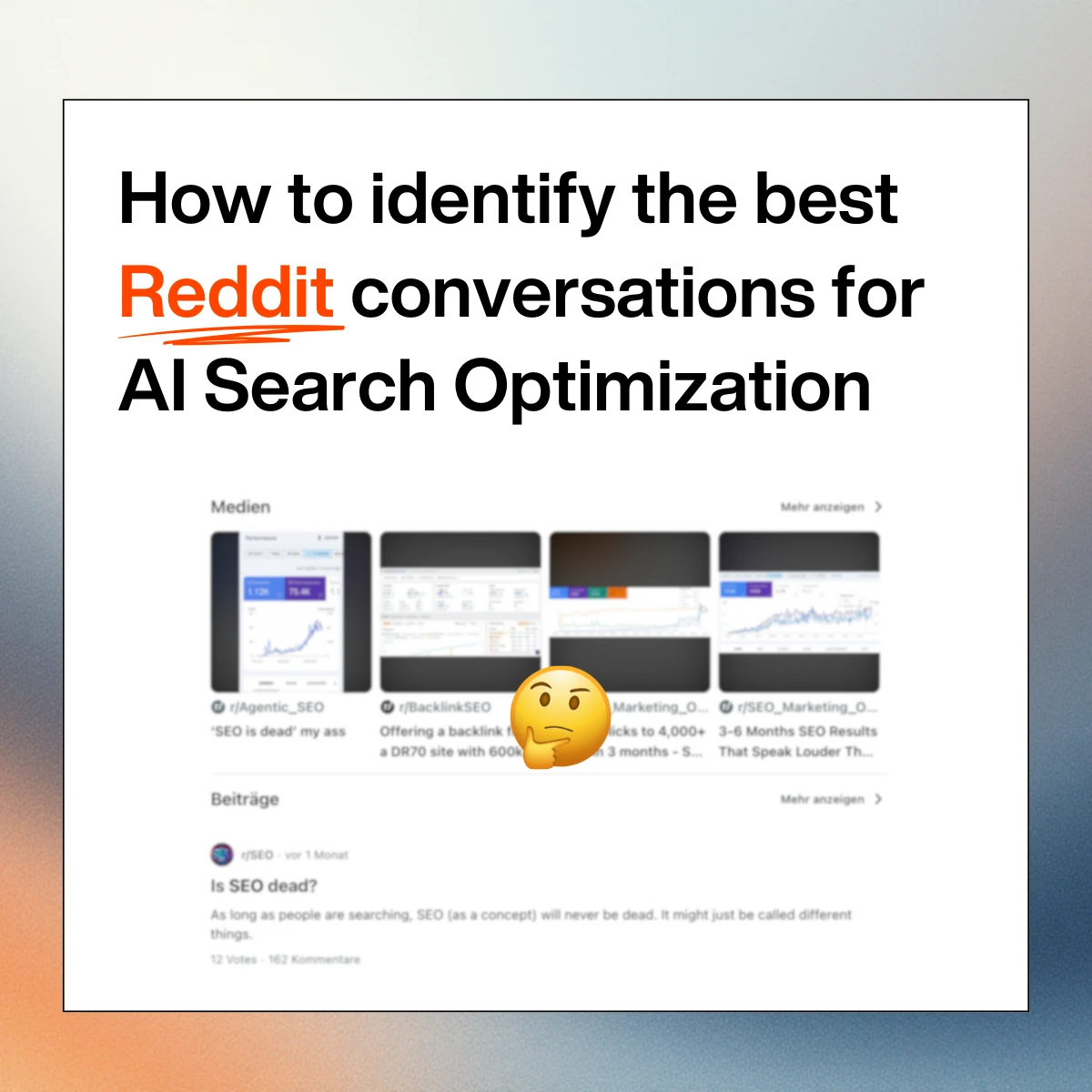 Product Update: Reddit AI Optimization Report