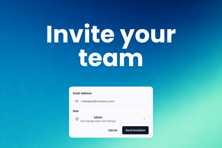 Product Update: Invite your team